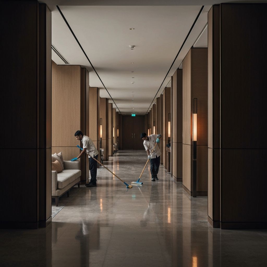 Reinigung öffentlicher Bereiche